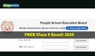 PSEB 8th Class Result 2026 declared @ pseb.ac.in; records pass percentage of 96.51%, girls lead again