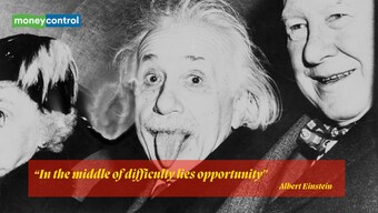Quote of the day by Albert Einstein, 'In the middle of difficulty...'