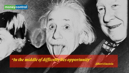 Quote of the day by Albert Einstein, 'In the middle of difficulty...'