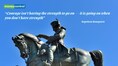 Quote of the day by Napoleon Bonaparte, 'Courage isn’t having the strength to go on — it is...'