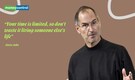 Quote of the day by Steve Jobs, Apple co-founder, 