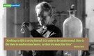 Quote of the day by Marie Curie, 