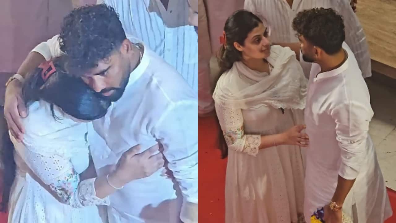 Asha Bhosle death: Cricketer Mohammed Siraj consoles Zanai Bhosle in emotional funeral moment