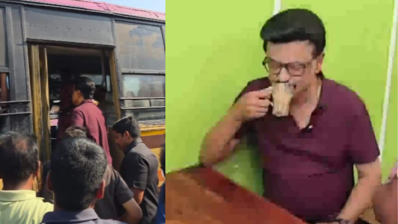 Watch: Tamil Nadu CM and DMK candidate MK Stalin boards govt bus, interacts with passengers in Vellore district during election campaign