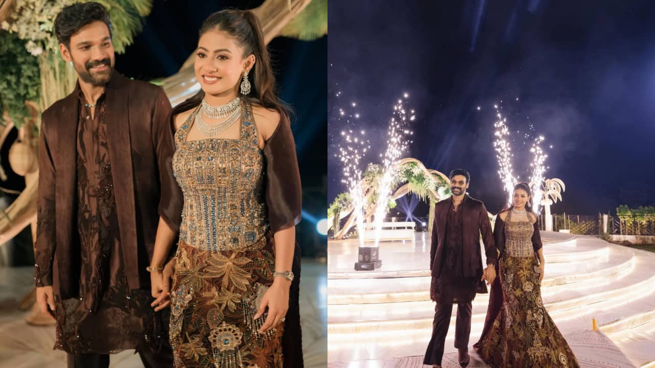Sreenivas Bellamkonda shares first glimpses of engagement with Kavya Reddy, pics go viral
