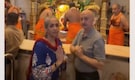 Anupam Kher joined by actress Swaroop Sampat seeks blessings at Siddhivinayak Temple