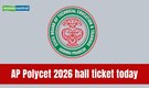 AP POLYCET 2026 hall ticket expected at 11 AM today: Download admit card for April 25 exam; direct link here
