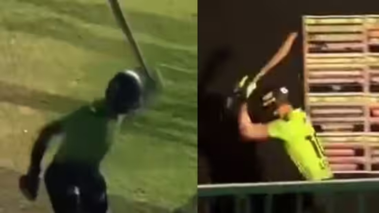 Frustrated Shaheen Afridi smashes bat on tyre, bangs it on stairs after falling for duck - WATCH