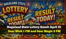 Nagaland State Lottery Result Today (April 19); Dear Wish 1 PM and Dear Magic 8 PM lottery draw here