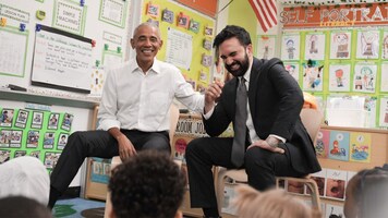Obama, Mamdani sing ‘Wheels on the Bus’ to preschoolers in first joint appearance. Watch