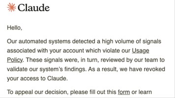 CTO says Anthropic's Claude shut down their firm: 'Huge lesson for software companies'