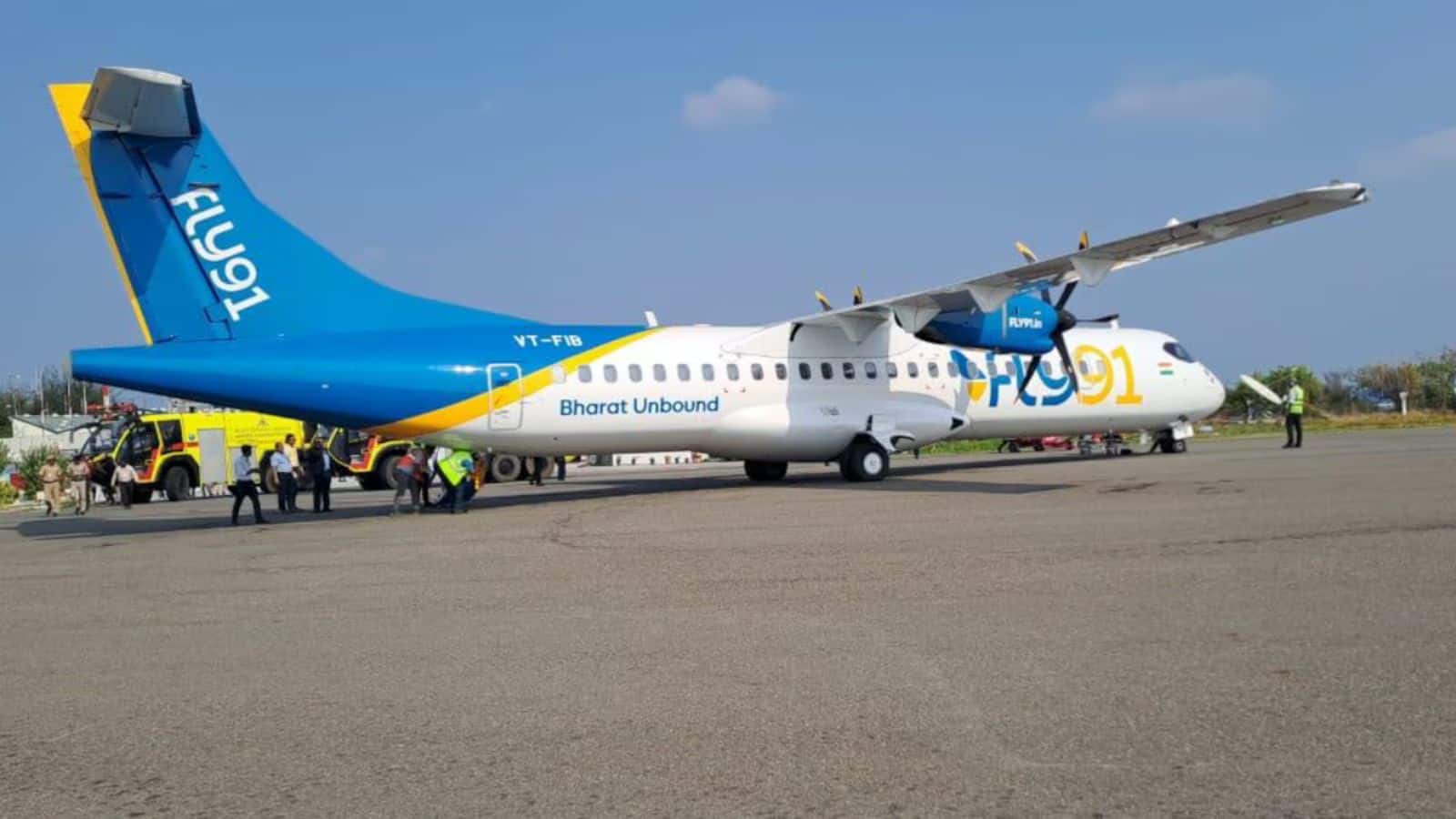 Hyderabad-Hubballi flight mid-air scare: Fly91 passengers panic for 4 hours after aborted landing