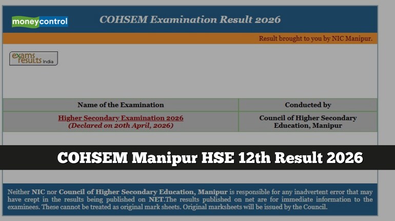 COHSEM Manipur HSE 12th Result 2026 for Science, Arts & Commerce ...