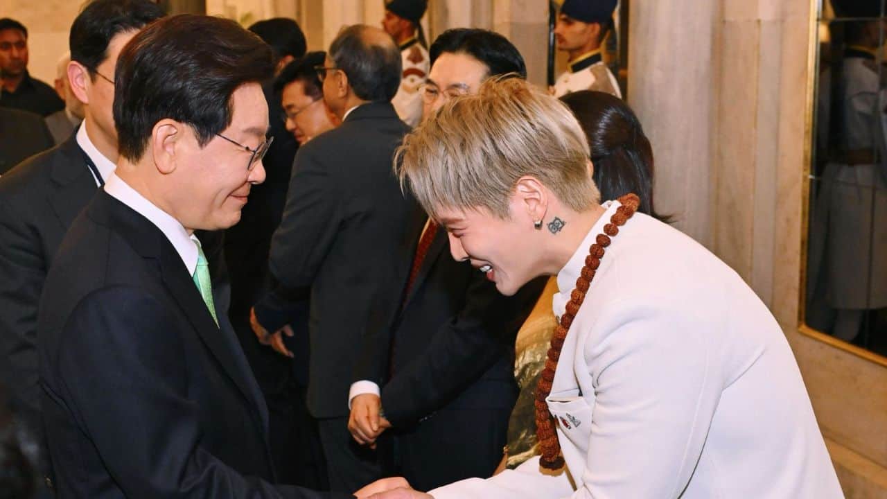 Aoora attends India-South Korea State Banquet with Droupadi Murmu and Yoon Suk Yeol