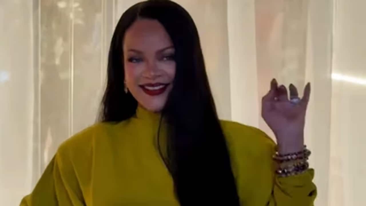 Rihanna stuns in olive green dress at Fenty Beauty launch event in Mumbai