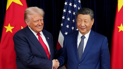 File photo of US President Trump and China's Xi Jinping