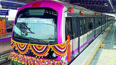 Namma Metro's Blue Line, which will connect Central Silk Board to Kempegowda International Airport, is expected to become fully operational by March 2028.