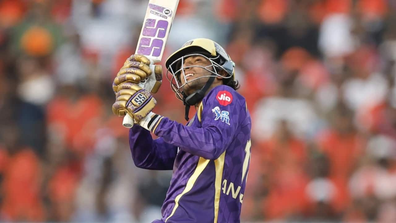 Angkrish Raghuvanshi slams 71 as KKR score 192 for 4 against RCB in IPL