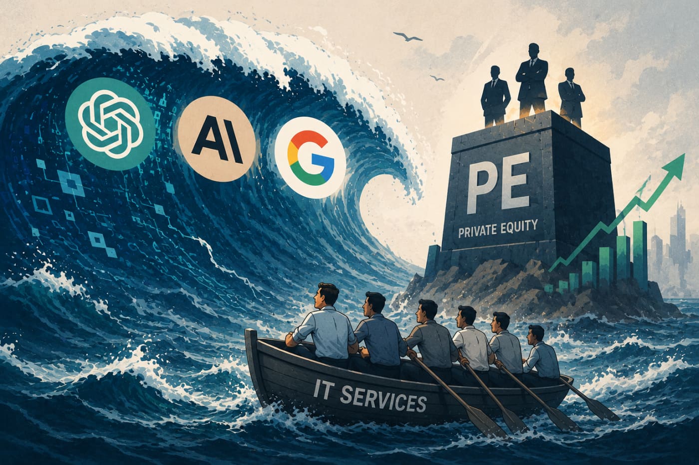 OpenAI, Anthropic, and Google’s enterprise push with private equity giants threatens commoditised IT services work