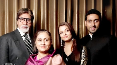 Amitabh Bachchan, Jaya Bachchan, Aishwarya Rai Bachchan and Abhishek Bachchan