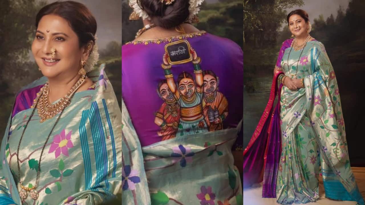 Cannes: 60-year-old actress Nivedita Saraf wears traditional Paithani ...
