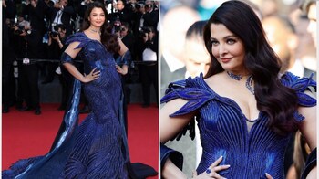 aishwarya rai blue dress designer Aishwarya Rai's Stylish Blue Gown At The Cannes Film Festival