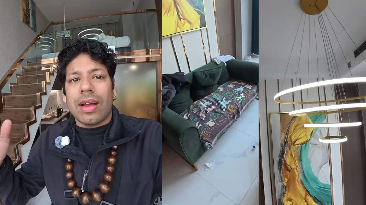 Projector, chandelier, washing machine: Indian man shows Rs 1,100 duplex hotel room in China, stuns netizens