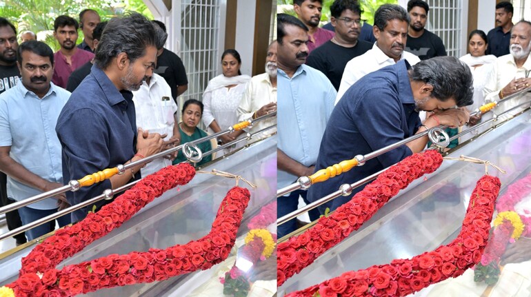 Tamil Nadu CM Vijay pays last respects to Bharathiraja, announces full ...
