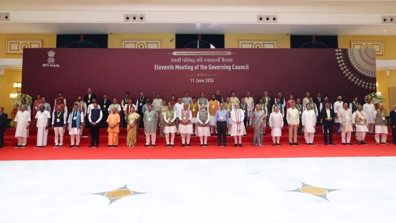 Niti Aayog meet: PM Modi urges states to strengthen resolve for self-reliance- Moneycontrol