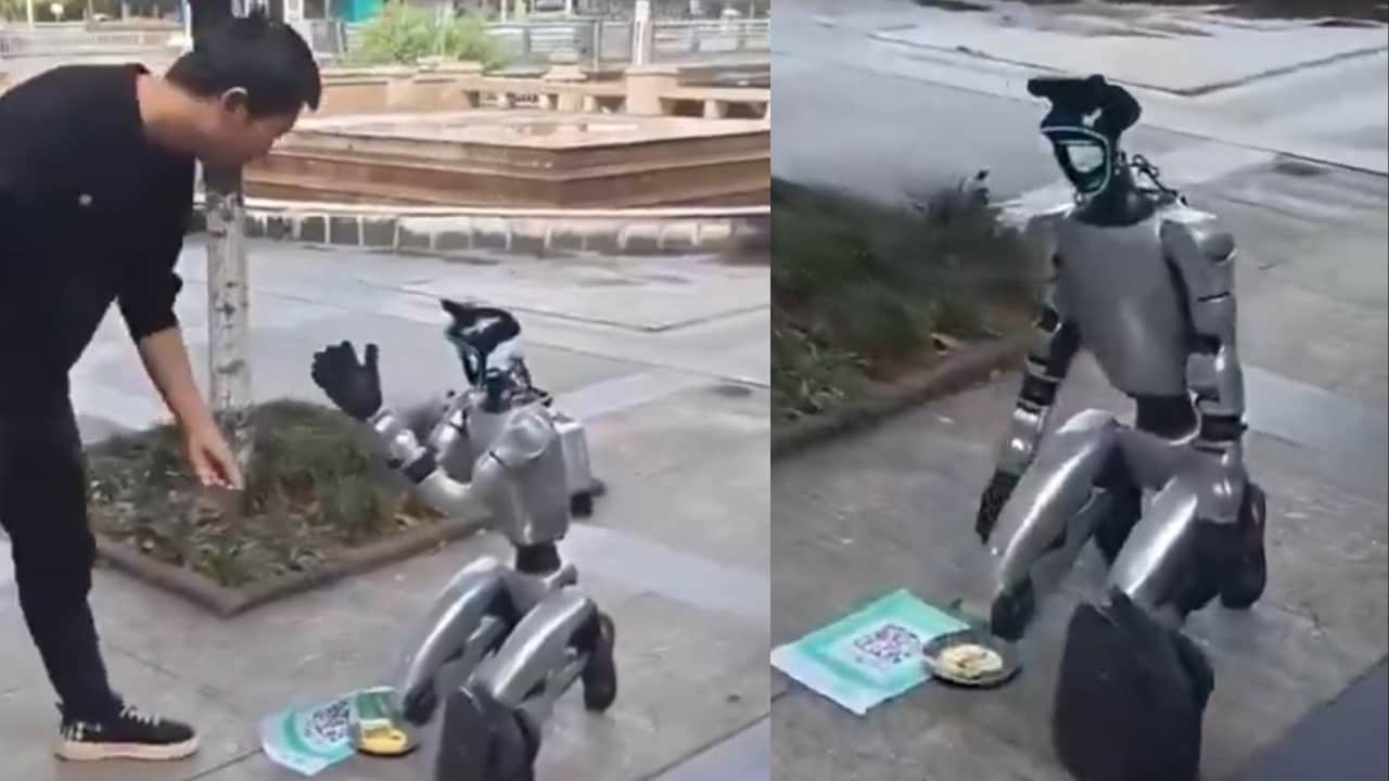 Humanoid robot seen 'begging' for money in China sparks debate over AI's future
