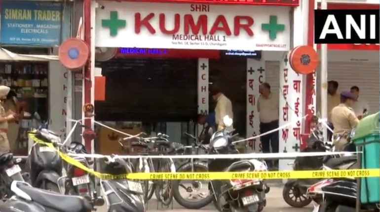 Masked men shoot pharmacy cashier in Chandigarh