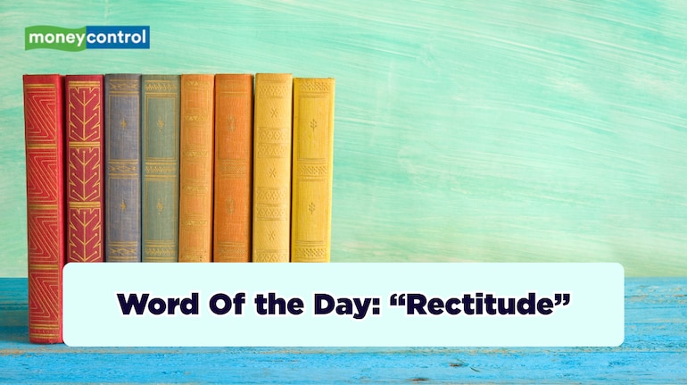 Rectitude Stock Image Word of the day: