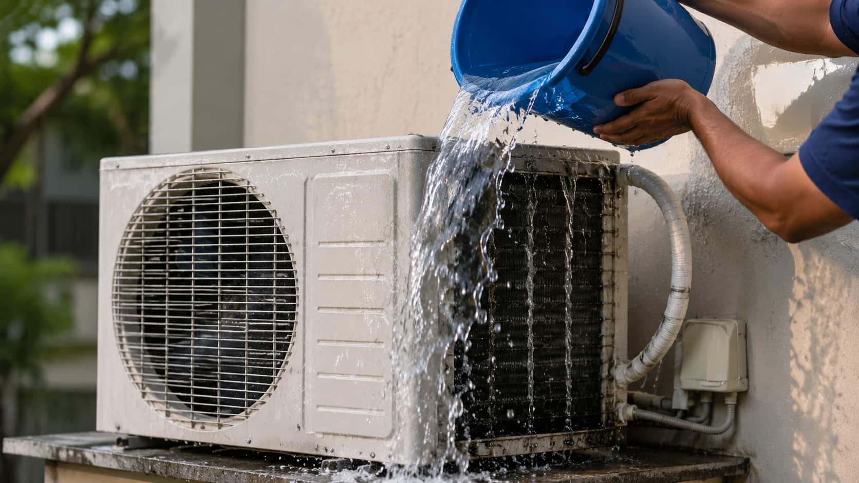 How pouring a bucket of water on your AC compressor can help with ...