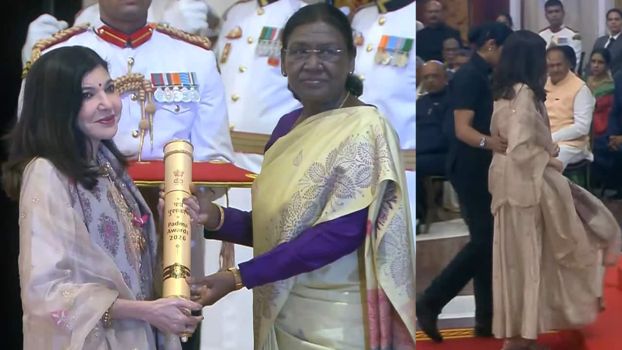 Alka Yagnik receives Padma Bhushan from President Droupadi Murmu amid health struggles- Moneycontrol