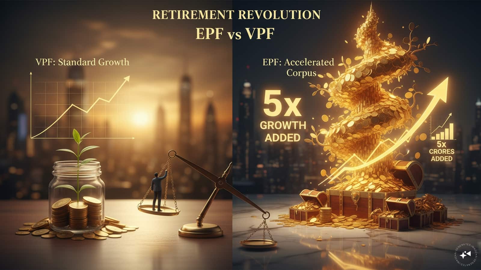 EPF vs VPF: How a higher EPF contribution can grow your retirement corpus more than fivefold, adding crores to your savings- Moneycontrol