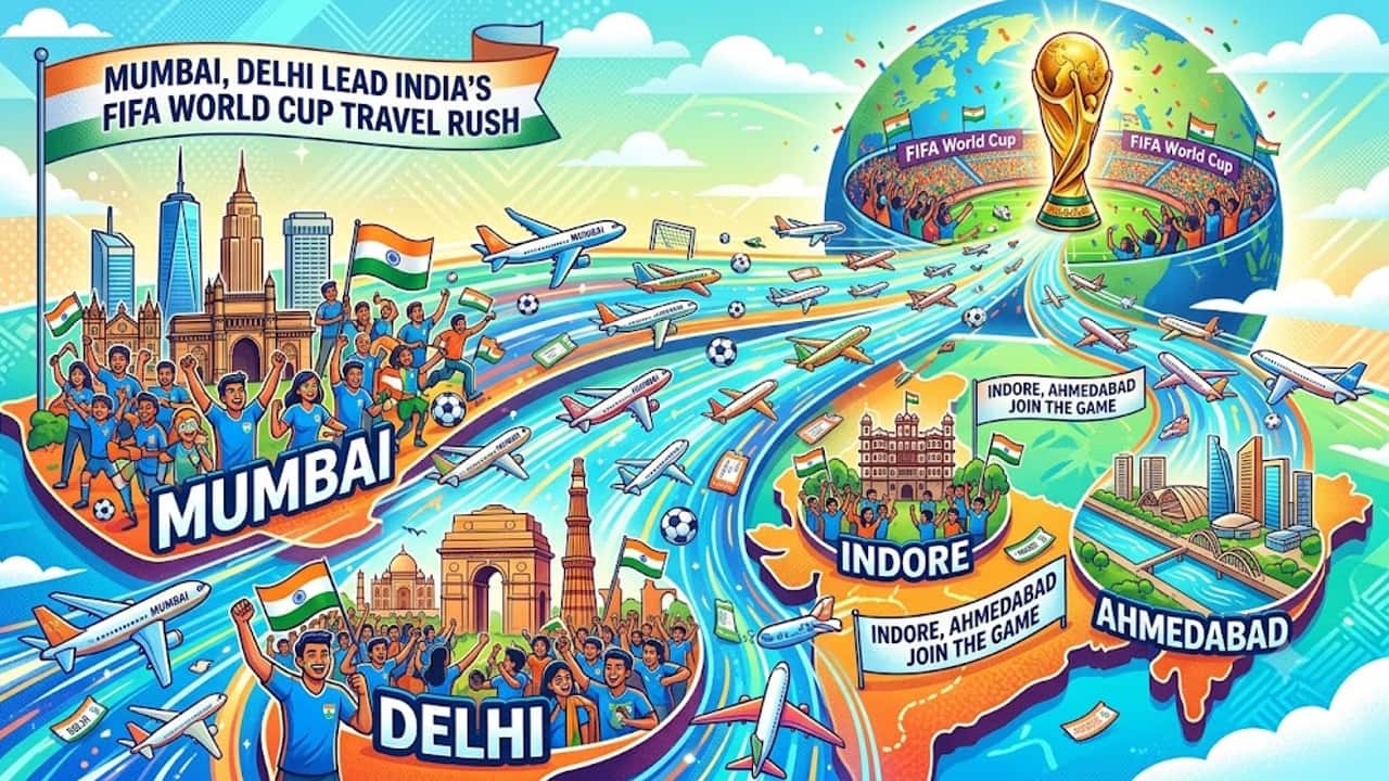 Mumbai, Delhi lead India's FIFA World Cup travel rush as Indore, Ahmedabad join the game- Moneycontrol
