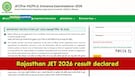 Rajasthan JET 2026 result declared; SKRAU releases JET, Pre-PG and PhD scorecards; direct link here