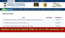 Madras University Result 2026 for 1st to 4th semester declared at unom.ac.in; direct link here