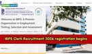 IBPS Clerk Recruitment 2026 registration begins for 11,403 CSA posts at ibps.in; apply by August 21