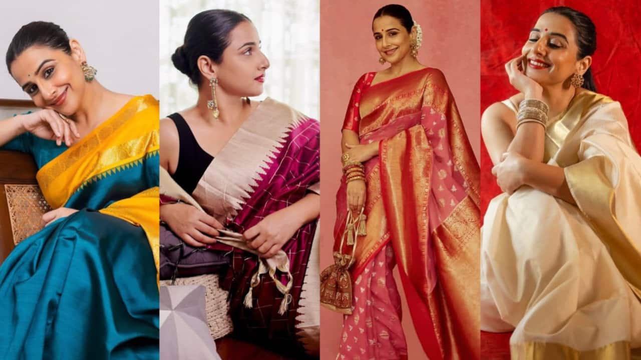 Vidya Balan’s timeless handloom sarees: From silk drapes to regional weaves, here's why she loves them- Moneycontrol
