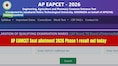 AP EAMCET Seat allotment 2026 Phase 1 result out today @cets.apsche.ap.gov.in; Check the details here