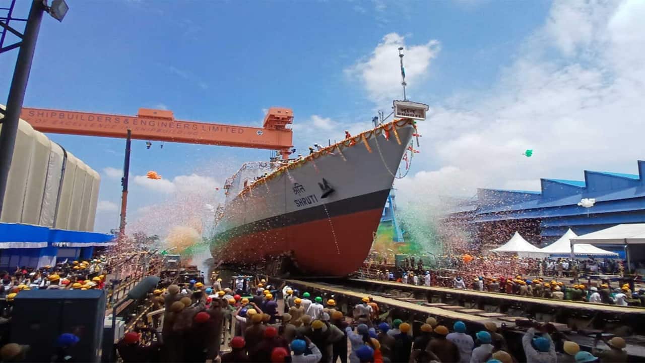 GRSE launches India-made offshore patrol vessel in boost for anti-piracy, infiltration ops