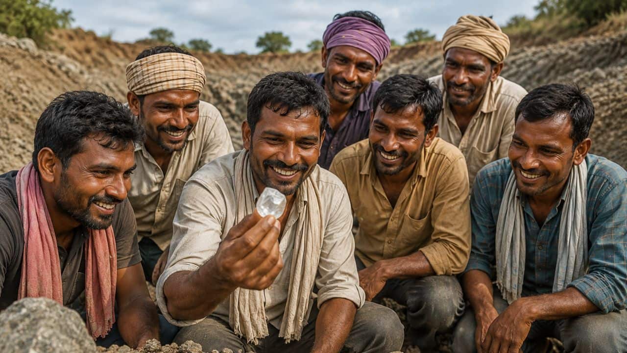 'We had no luck': 7 daily-wage workers find 17.96-carat diamond worth Rs 50 lakh in Madhya Pradesh- Moneycontrol