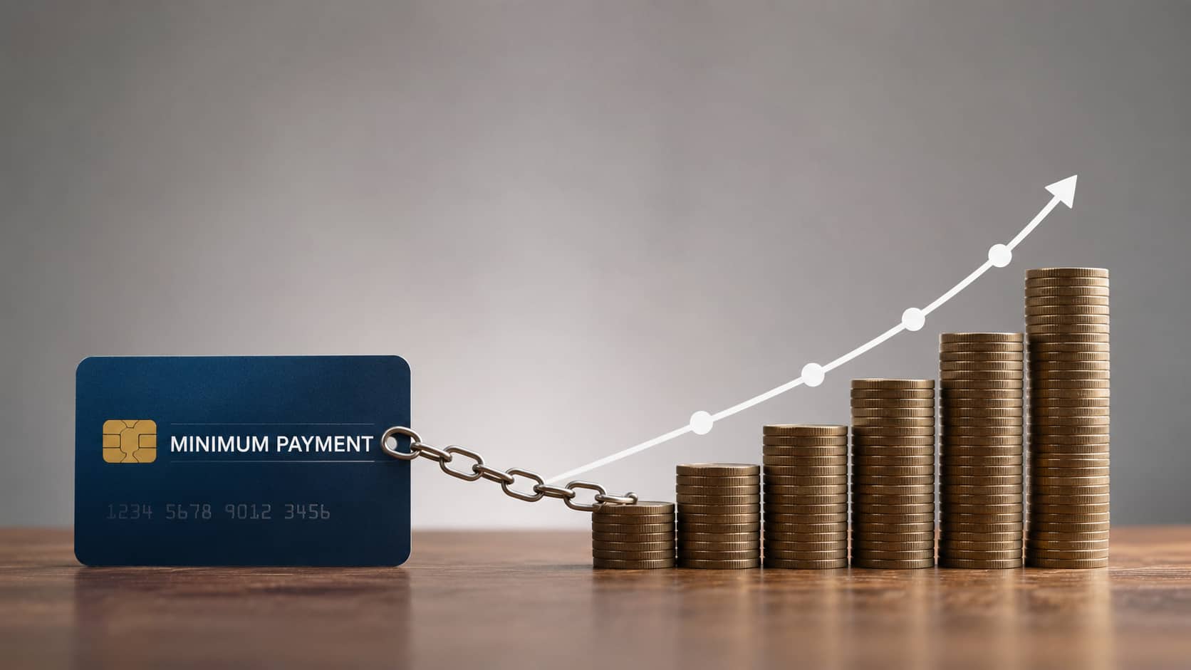 Paying the minimum keeps your card active but your debt may keep growing