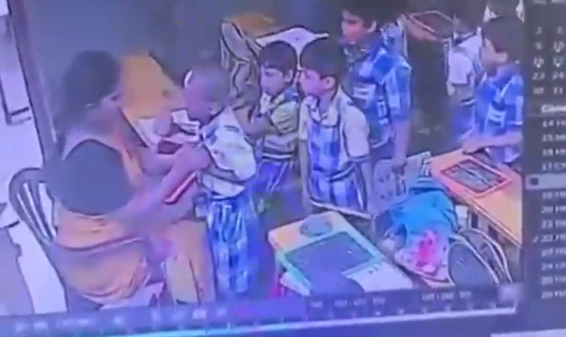 On camera, 6-year-old Andhra student dies after teacher slaps him over ...