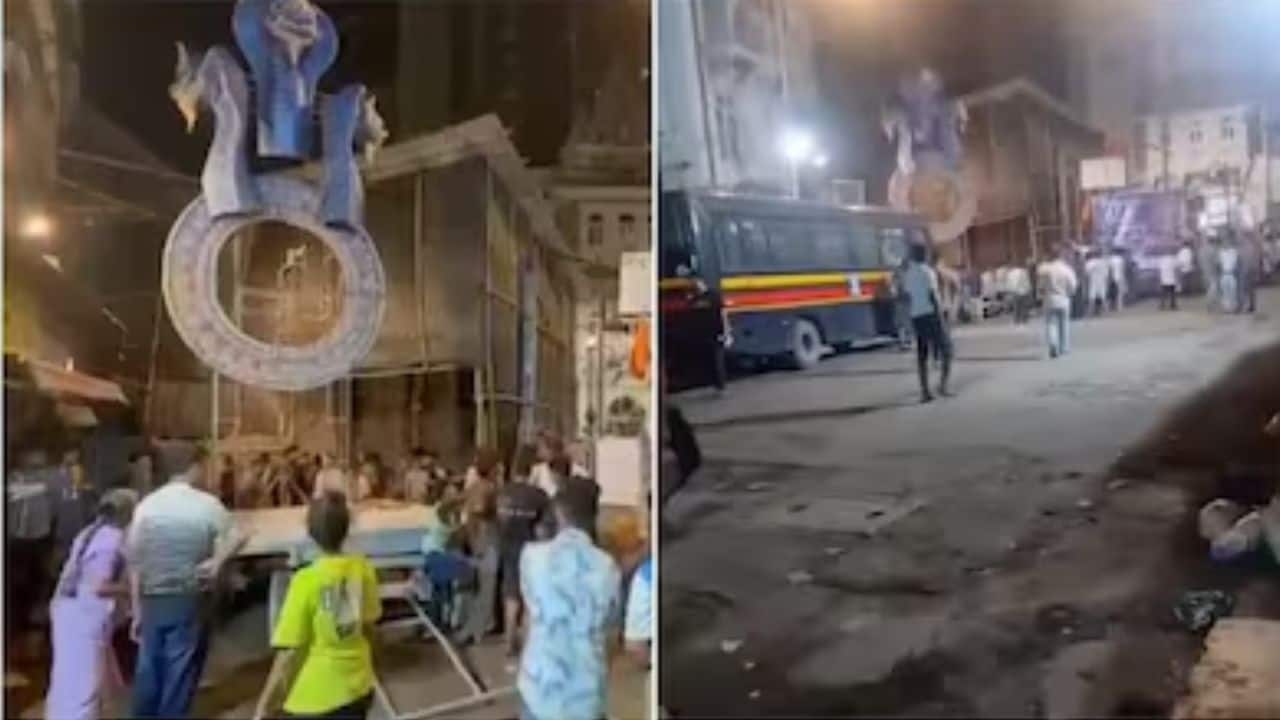 Ganesh idol falls during Mumbai procession, kills two; five injured including minor girls