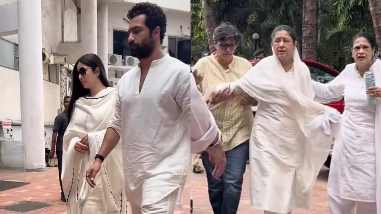 Vicky Kaushal, Katrina Kaif & Aruna Irani Attend Kuku Kohli's Prayer Meet
