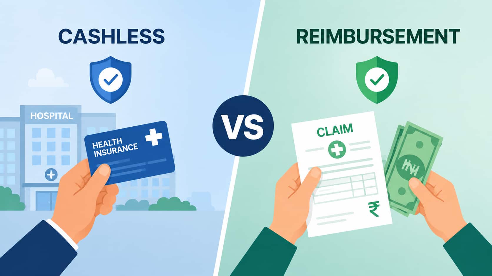Cashless vs reimbursement health claims: Which is better?