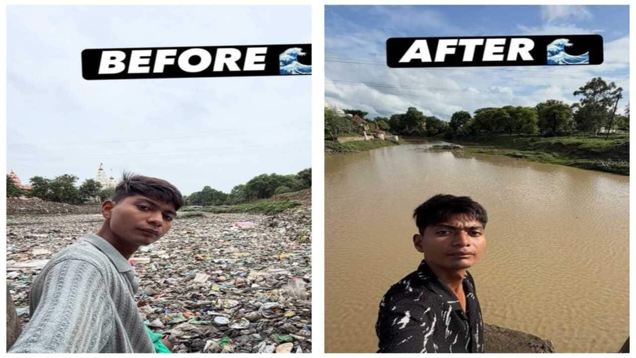 Meet Bittu Tabahi, the 20-year-old who cleaned a polluted river with his own hands and inspired millions