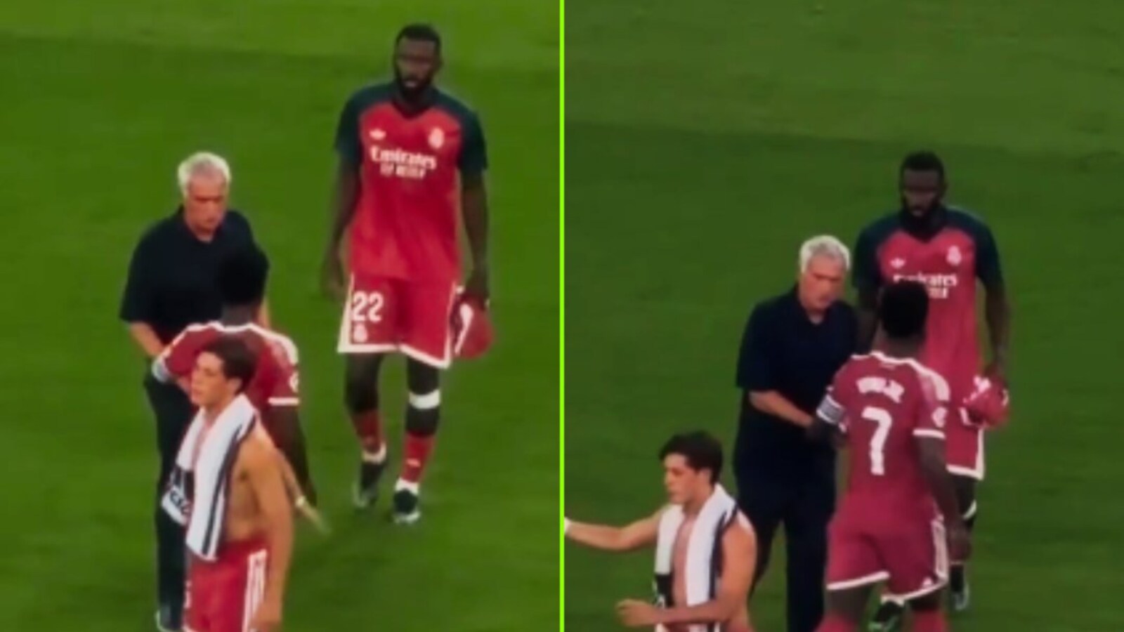 WATCH: Vini Jr and Jose Mourinho's interaction post Real Madrid's 1-0 loss  to Real Betis goes viral